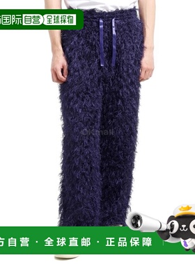 韩国直邮NEEDLES 系带休闲裤 - PE/R Argyle Fringe Jq. 紫色训练