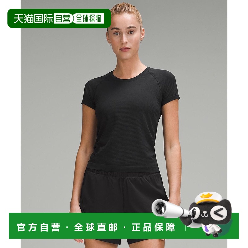 韩国直邮lululemon Swiftly Tech 短袖 2.0 *Race - BLK/BLK_