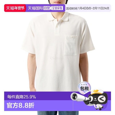 韩国直邮HUMAN MADE 大号 POLO 衫（HM29CS025 白色） 短袖珠地网