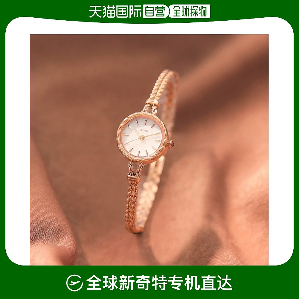韩国直邮lloyd 欧美腕表 rose gold/ll2g20t03wgg玫瑰