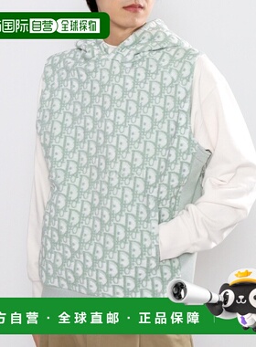 韩国直邮Dior 483J647A0907 连帽拉链衫Dior Oblique印花特里棉布