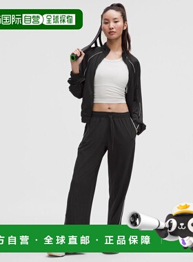 韩国直邮lululemon Court Rival 阔腿运动裤 *亚洲版型 - 黑色/黑