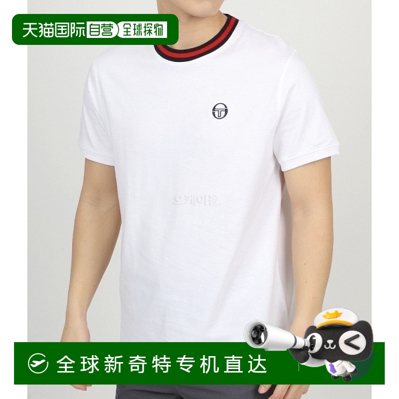 韩国直邮Sergio Tacchini RAINER T恤 男女通用 2023年夏季 白色
