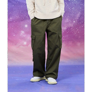 韩国直邮WAIKEI韩国小众设计师狗狗图案时尚日常裤子YK22FWPT05