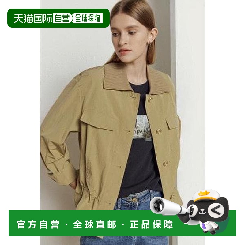 韩国直邮THE IZZAT Theisle 女士针织领绳皱纹毛衣 IM9A0JP09SG