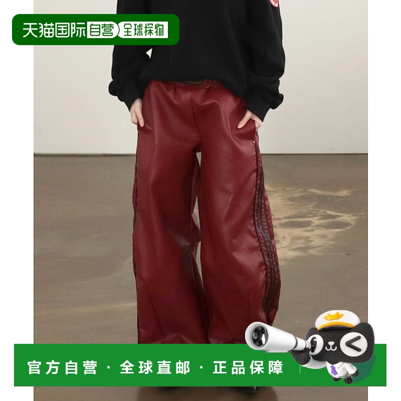 韩国直邮BADBLOOD 公用男装休闲裤w-pts24-083 Billy Leather Jog