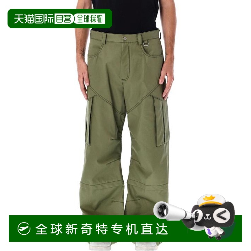 韩国直邮OFF WHITE24FW直筒裤男24AOMCF042F24FAB001 5810 ARMY G