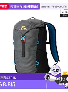 韩国直邮Gregory格里高利男女户外运动包NANO16-TECHNO BLACK背包