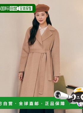 韩国直邮JJ JIGOTT 羊绒长袍手工大衣GPBM0CTT11