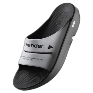 韩国直邮AND WANDER × Oofos Ooahh 恢复凉鞋 黑色拖鞋 57449783