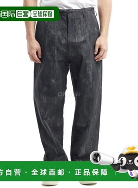 韩国直邮Engineered Garments 军官裤黑色棉质仿旧印花 (24F1F036