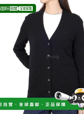 韩国直邮A.P.C 路易莎开衫 WVBBY F22239 LZZ 纯棉 V领开襟衫羊毛