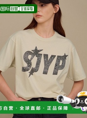 韩国直邮SJYP (PW2E8TTOX08WCR) 10 周年 Hotfix 徽标 T 恤