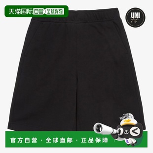 男女同款 韩国直邮THE Logo系带直筒三分休闲短裤 FACE 黑 NORTH