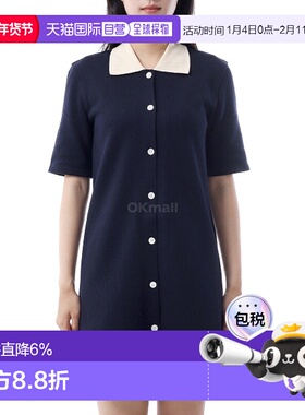 韩国直邮Thom Browne汤姆布朗针织Polo连衣裙女FJD129A J0223 415