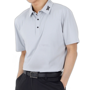 韩国直邮PXG Athletic Fit BP 签名 Polo 衫灰色 (MD23ATP1-01GRA