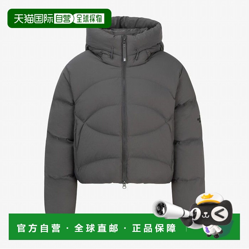 韩国直邮北面THE NORTH FACE HYBRID Logo拉链长袖连帽羽绒服 女