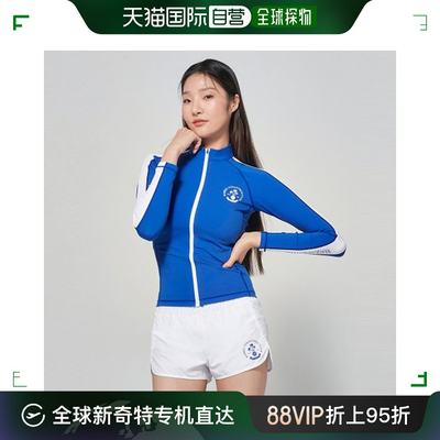 韩国直邮BARREL 女士时尚防晒服WOMEN VOLLEY ZIPUP RASHGUARD BLU