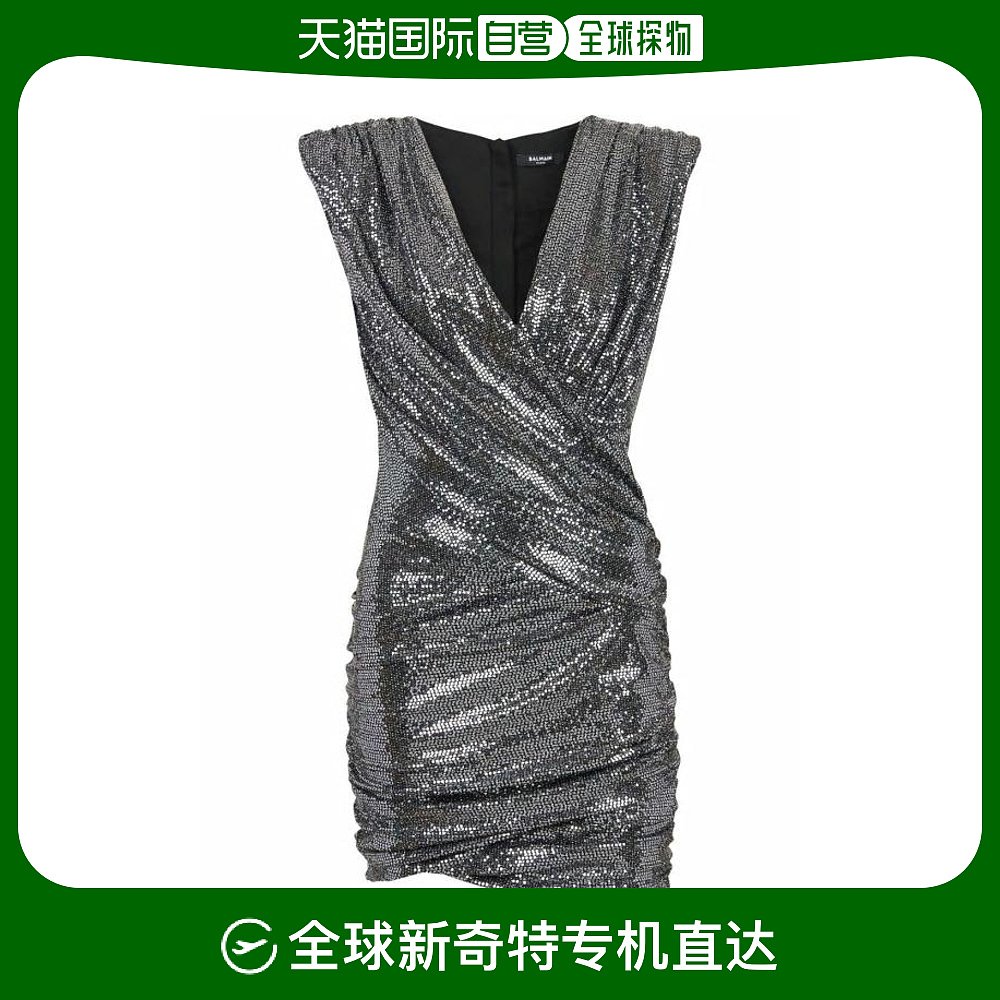 韩国直邮BALMAIN22FW中长连衣裙女YF1R5055JD51EACEAC 女装/女士精品 连衣裙 原图主图