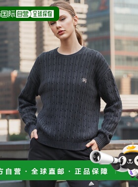 韩国直邮SATUR设计师款大气简约日常休闲个性毛衣SA23FWMK16BK