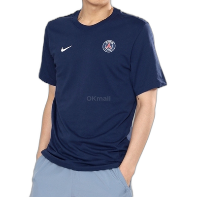 韩国直邮NIKE PSG 男子俱乐部基础T恤 FV9083-410耐克球衣高档