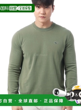 韩国直邮Lacoste 有机棉圆领毛衣 (AH1985-BMY) 圆领针织针织衫
