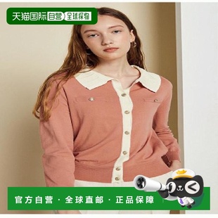 金属钮扣百褶领开衫 TheIzak IM3A1CD02SG IZZAT 韩国直邮THE