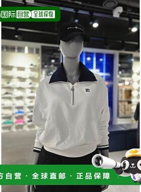 韩国直邮FILA [Paju] 惠拉女式网球半拉链上衣（FS2POG3361F-OWH