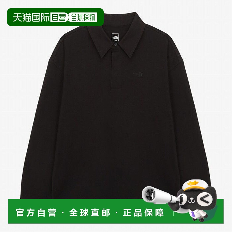 韩国直邮北面THE NORTH FACE Logo刺绣纽扣长袖Polo衫 男款
