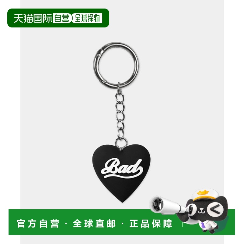 韩国直邮BADBLOOD 女士男士钥匙包Bad Heart Keyring - Black w-ke