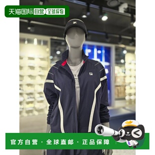 韩国直邮FILA [坡州分店] Wheela 女式弧形拼色风衣（FS2JKG3351F