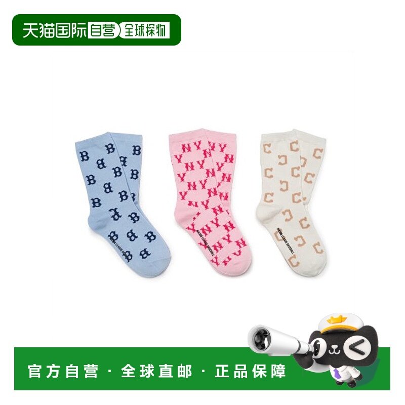 韩国直邮MLB KIDS 儿童袜子(0-16岁)7ASOM014N-00PKL中筒袜