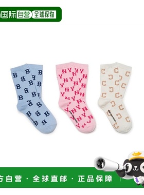 韩国直邮MLB KIDS 儿童袜子(0-16岁)7ASOM014N-00PKL中筒袜