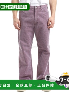 韩国直邮AURALEE 水洗有机帆布裤子 紫色 (A24AP04HG) 卡其裤