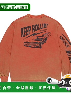 韩国直邮MAHAGRID 男士24年新款美式复古校园休闲T恤MG2ESMT561AR