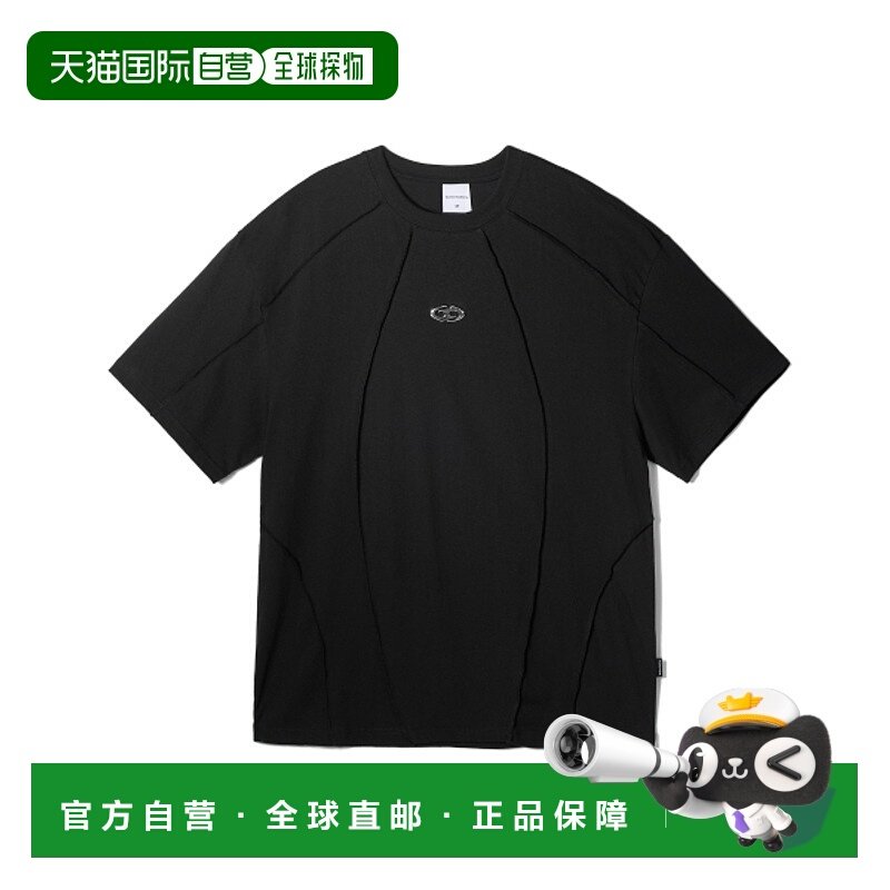 韩国直邮GOTTER GALLERY 公用T恤 24SSTP07BK SYMBOL EDGE-CUT T-