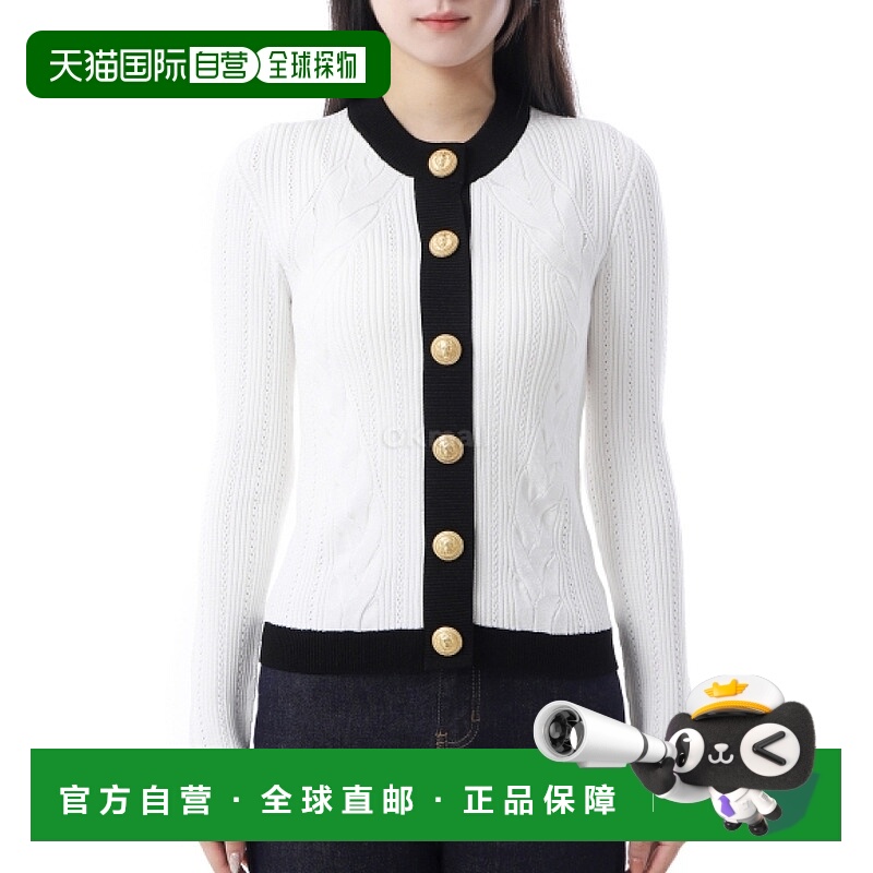 韩国直邮BALMAIN FF1KL191KI64 GAB 开襟衫长袖针织衫