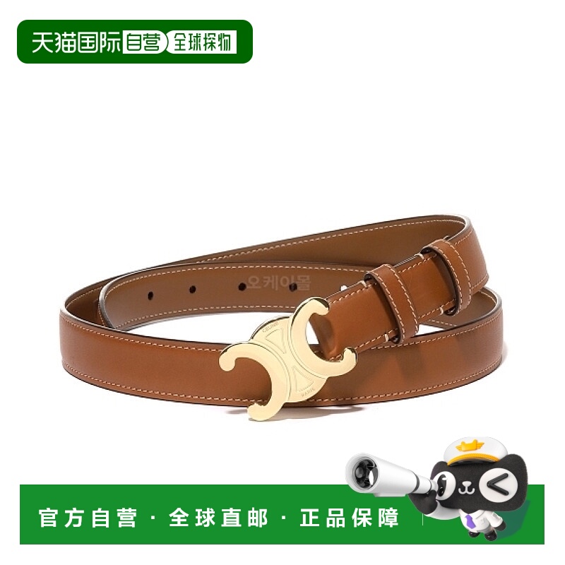 韩国直邮CELINE TRIOMPHE 天然小牛皮腰带 (45AK93A78 04LU) 腰带
