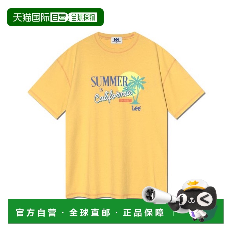 韩国直邮LEE正品美式复古经典24秋冬新款日常T恤LE2302ST30YL