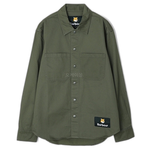 韩国直邮Barbour x Maison Kitsune 合作款 棉质衬衫