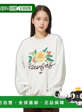 韩国直邮LEE正品美式复古休闲24秋冬新款日常男女同款卫衣LE2403C