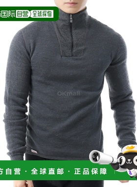 韩国直邮WoolPower 拉链高领衫 200 灰色 (7222) 长袖 T 恤