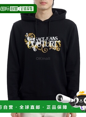 韩国直邮VERSACE 巴洛克徽标印花连帽衫 (78GAIC05CF00C G89) 胡/