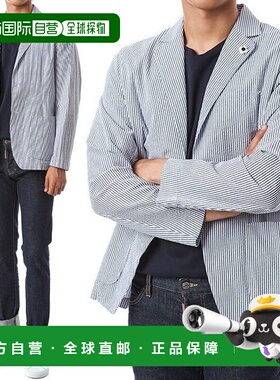 韩国直邮LARDINI [奢华] 拉迪尼花朵胸花条纹夹克EIAMA EIC1189 8