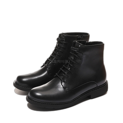 韩国直邮camper靴子女款中帮黑色系带气质百搭时尚K400245-004