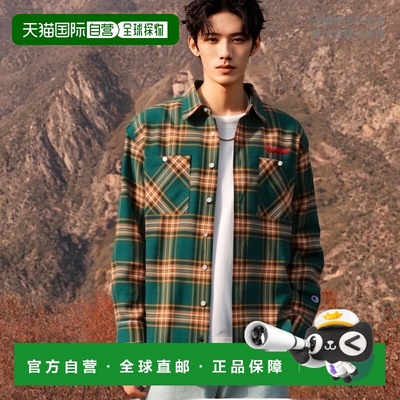 韩国直邮CHAMPION冠军韩版正品运动休闲日常新款男女同款衬衫CKSH