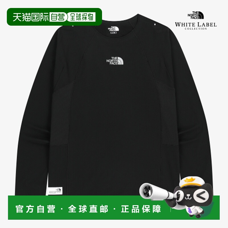 韩国直邮北面THE NORTH FACE Logo修身吸湿速干长袖T恤 男女同款