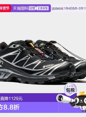 韩国直邮SALOMON 萨洛蒙 XT-6 GTX 女式运动鞋 黑色 黑色 银色 L4