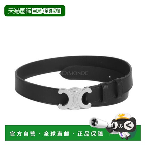 韩国直邮CELINE 大号 TRIOMPHE 复古小牛皮腰带 (45BIE3AJG 38SI)
