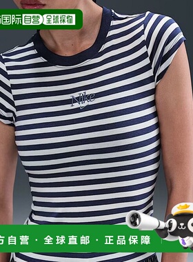 韩国直邮NIKE [耐克/女式短袖/新南威尔士紧身条纹(IH8475-410)/E